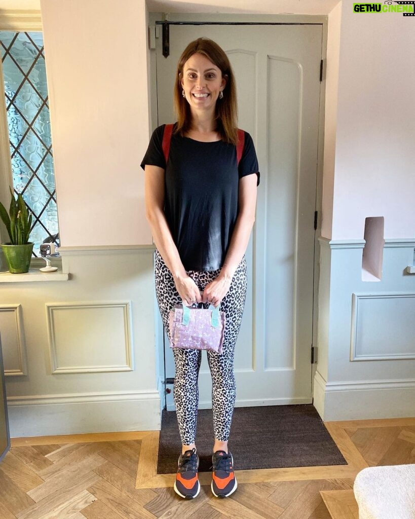 Ellie Taylor Instagram - First day at Strictly school! 💫 🪩 🌟 Tied my own shoelaces and have been practicing telling a grown up (Shirley) if I need the toilet. (Already pulled a muscle in my neck while brushing my teeth so off to a great start) @bbcstrictly