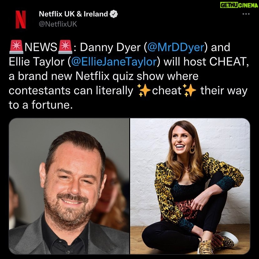 Ellie Taylor Instagram - If you like any of the below… •quiz shows •cheating •Danny Dyer calling people slippery little bastards •fun Then this is the show for you 👌 Plus crucially, my outfits are absolutely banging (I imagine Alexander Armstrong tweeted this exact sentence when Pointless was announced)