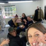Ellie Taylor Instagram - One of the best days filming Bake Off The Professionals when @benoitblinmca bought along some absolutely magnifique fromage, pain et vin. Obviously, I put on the Ratatouille soundtrack, and for an hour we were in a Parisian Brasserie and not eating off an ironing board in East Sussex. What a bunch 💕💕💕 New ep tonight at 8pm @channel4 @britishbakeoff (MUA supreme @gemflossi only got a hand in the piccy but that manicure deserves a tag, babes)