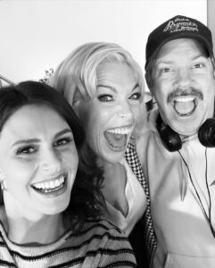 Ellie Taylor Instagram - So here we go then - the final Ted Lasso drops today 💙 What a privilege to be a part of such a stellar show and cast. Thanks to Jason, Brendan, Joe and Bill for making me your Sassy. Thanks to the writers for giving me such tasty lines. Thanks to the Ted fans who are always so beautifully cheerful. And thanks to the universe for nudging me to go to the audition which was so geographically inconvenient I almost didn’t bother… (a train and two buses? TWO buses? Come on)😅 See ya Ted, you lovely moustached wally👋♥️ @appletv #tedlasso #believe AFC Richmond