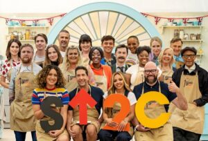 Ellie Taylor Instagram - In no other tent would I rather crumble under pressure while wearing an apron. The Great Celebrity Bake Off for Stand Up To Cancer coming soon to Channel 4 💕💕💕 @su2cuk