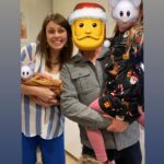 Ellie Taylor Instagram – How to ruin your first family photo with an ill placed diplodocus. #dinodick