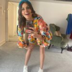 Ellie Taylor Instagram - Tonight is the final of Bake Off The Professionals! 8pm! Who do you reckon will edge it?? Wanted to give a big shout out to the people who get me looking TV ready so firstly @tesswrightstylist who styled all the brilliant bonkers outfits a girl could dream of. I love colour/patterns/dressing like a 7 year old 💕 🌈 And to @gemflossi who painted my face, twiddled my barnet and became camp counsellor to me and @liamcbakes thank you for turning a troll into a glam human and repairing my lipstick after my regular scoff sessions 🐷