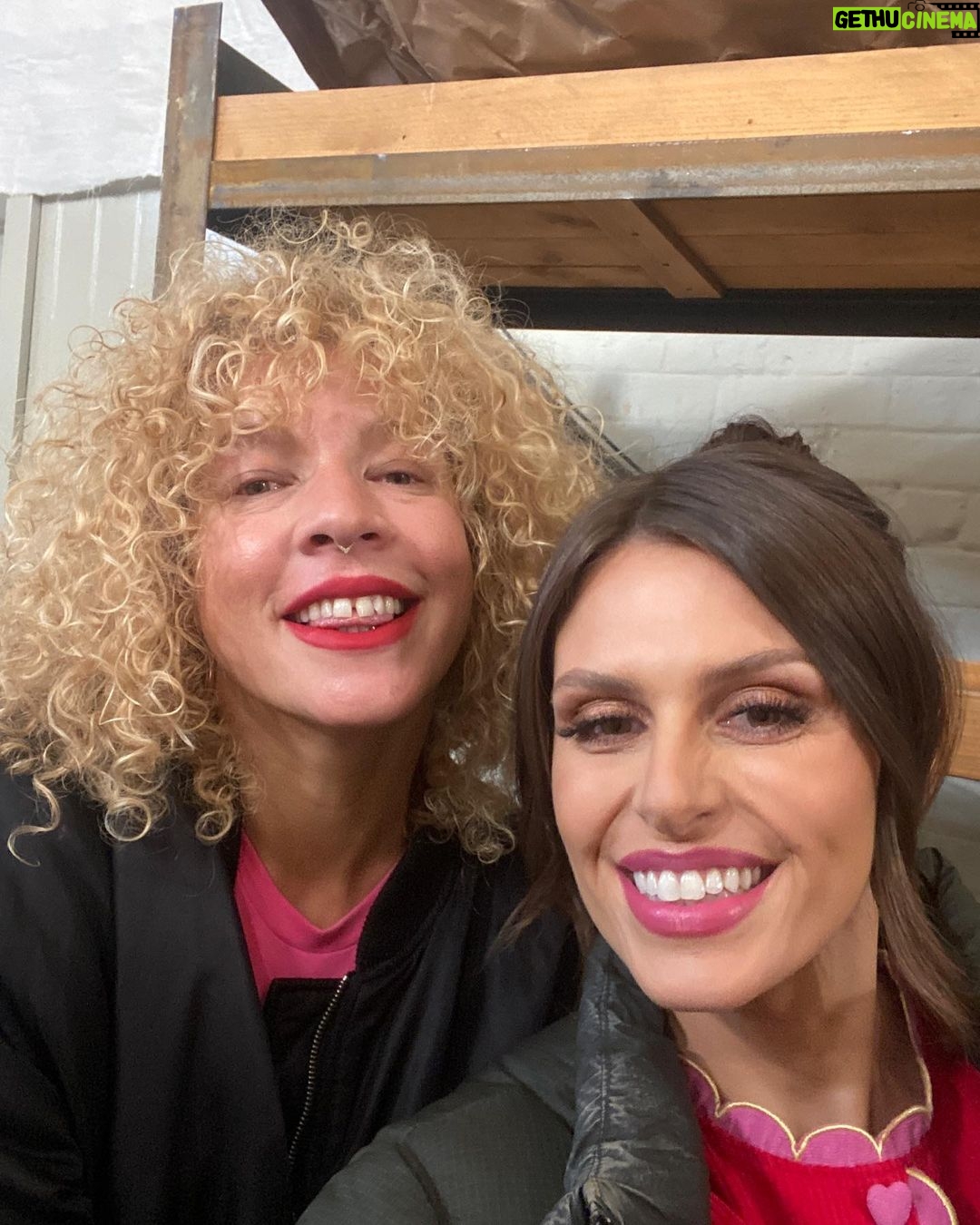 Ellie Taylor Instagram - Tonight is the final of Bake Off The Professionals! 8pm! Who do you reckon will edge it?? Wanted to give a big shout out to the people who get me looking TV ready so firstly @tesswrightstylist who styled all the brilliant bonkers outfits a girl could dream of. I love colour/patterns/dressing like a 7 year old 💕 🌈 And to @gemflossi who painted my face, twiddled my barnet and became camp counsellor to me and @liamcbakes thank you for turning a troll into a glam human and repairing my lipstick after my regular scoff sessions 🐷