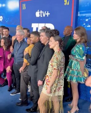 Ellie Taylor Instagram - So here we go then - the final Ted Lasso drops today 💙 What a privilege to be a part of such a stellar show and cast. 

Thanks to Jason, Brendan, Joe and Bill for making me your Sassy. Thanks to the writers for giving me such tasty lines. Thanks to the Ted fans who are always so beautifully cheerful. And thanks to the universe for nudging me to go to the audition which was so geographically inconvenient I almost didn’t bother… (a train and two buses? TWO buses? Come on)😅 

See ya Ted, you lovely moustached wally👋♥️ 

@appletv 
#tedlasso
#believe