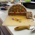Ellie Taylor Instagram – G’day! Thanks for all your lovely messages about #GBBO last night. So glad you enjoyed the show. I love Sydders so much and it was an honour to build this iconic structure out of over-baked gingerbread held together by spit and panic.

Swipe to see my first attempt, and then swipe again to see my original idea which was the Opera House out of brandy snaps. Yeh. That’s why I changed to the bridge…

I had such a fun day practicing my bakes with my mum in my kitchen where we mostly laughed at the disasters we’d created. We got that special day because mum was fortunate enough to survive the cancer diagnosis she received 20 years ago. But not everyone’s mums do. Or dads, siblings or god forbid, children. So please donate, even just a couple of quid. 1 in 2 of us, baby. 1 in 2. Please donate at channel4.com/su2c

(And for those asking – my shirt is from H&M about 5 years ago, and as for my 💄 and 💅- no idea – profesh bakers like me have no time for such dets)
