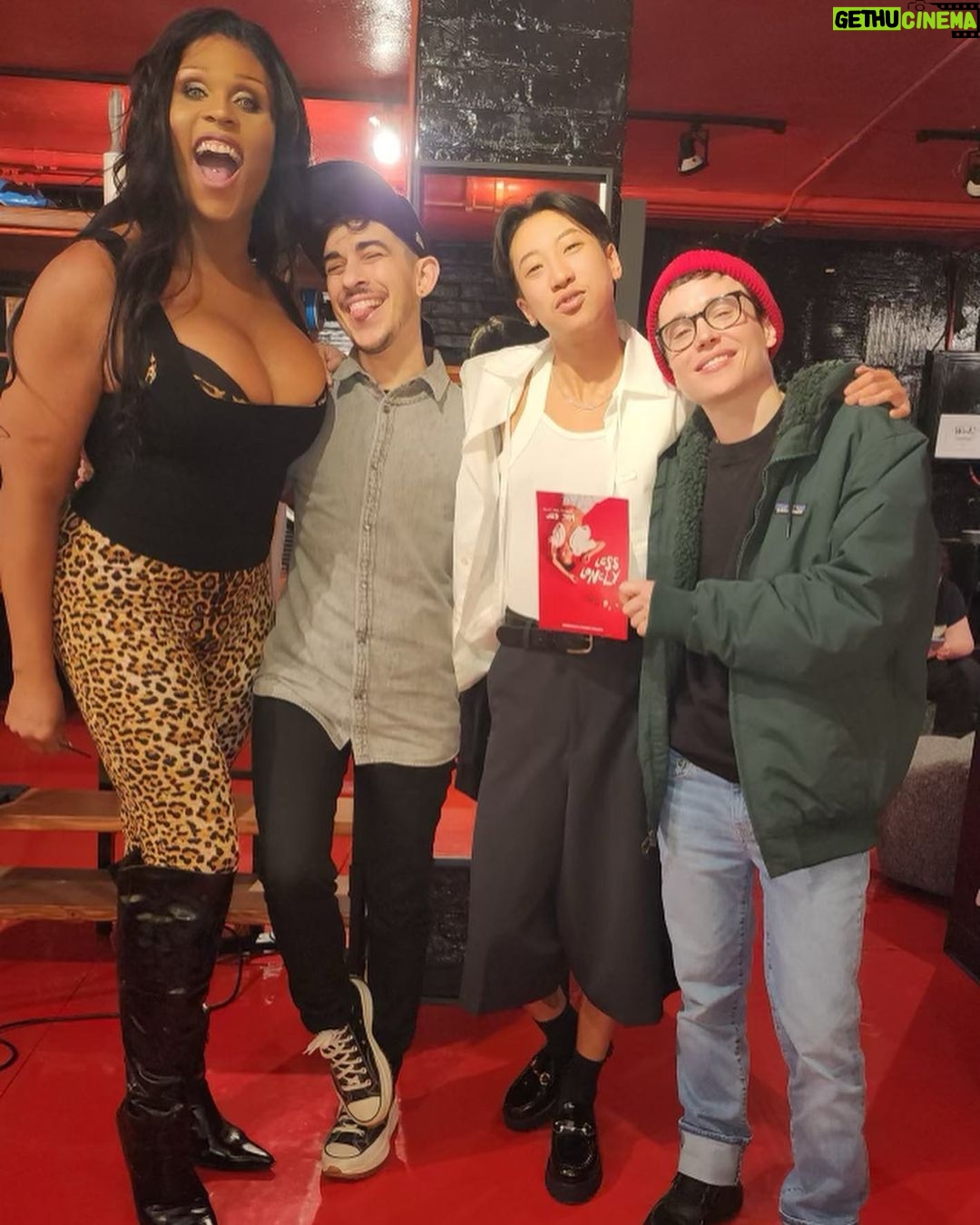 Elliot Page Instagram - Last night at @jesthekid's “Less Lonely” with @peppermint247, @chasestrangio and the show’s director @em.weinstein. We had an absolute blast! Don’t miss it!!! Less Lonely runs through 1/6 and tickets are available at jestomshow.com