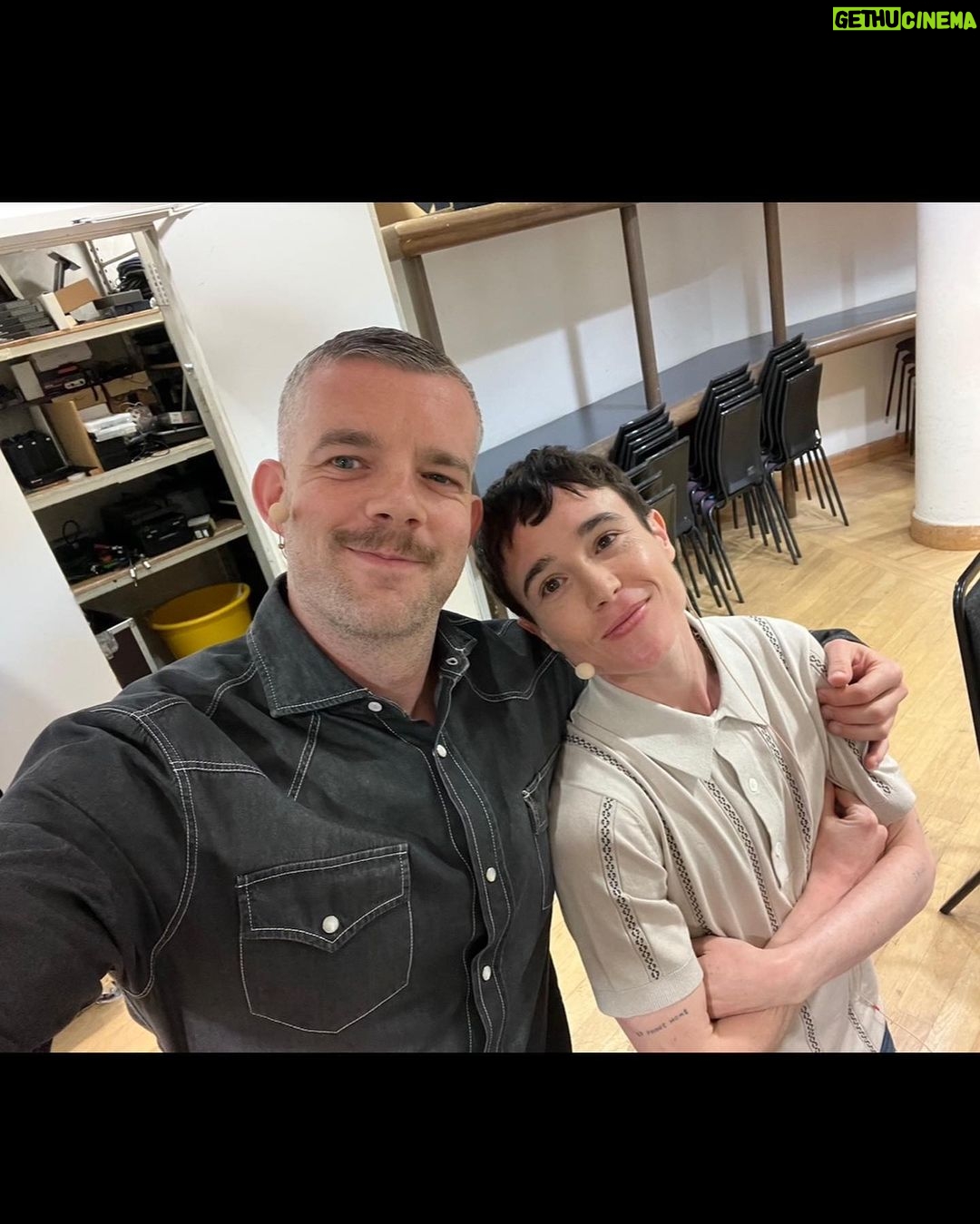 Elliot Page Instagram - Just wrapped the UK Pageboy tour. In London I had a conversation with @shon.faye at @southbankcentre. I assume you know by now that I'm a massive fan of Shon’s book The Transgender Issue, it was a true honour to discuss Pageboy with her. Thank you for everything, Shon! In Manchester I was joined by @russelltovey at @bridgewaterhall. Russell, you’re wonderful and I loved our time together. I’m filled with gratitude for the warm welcome in the UK, including seeing this Pageboy mural by @thefoxfisher in London. Up next, my last stop - Germany! 📸: @priyamollyx