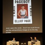 Elliot Page Instagram - Pageboy Week 1 was a whirlwind, but being back home in Canada was such an exciting way to end the North American tour. Thank you to @chasejoynt for moderating our sold-out @tiff_net event. I’m such a fan of his work. And thank you to everyone who attended in person and virtually from Toronto to Halifax, Vancouver, and Calgary.