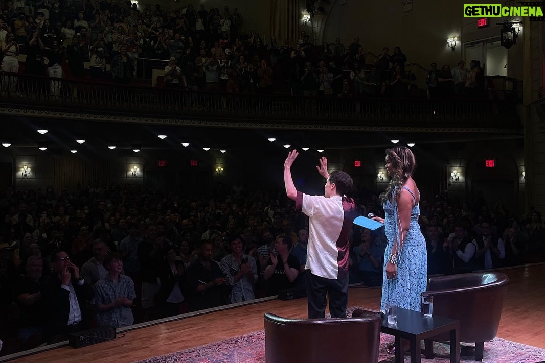 Elliot Page Instagram - An incredible start to the Pageboy tour last night with the phenomenal @raquel_willis. Thank you to everyone who came to @townhallnyc, you made the first night really special. ❤️ Tickets for the global tour are on ElliotPageBook.com
