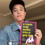 Elliot Page Instagram - I couldn’t put this memoir by Harry Nicholas down - it is thought provoking, moving and very funny. FYI - @harrynicholas_ is also the founder of @transpublishingnetwork, a UK based community-led network for all trans & non-binary people working in the publishing industry. Head to their page to learn more.