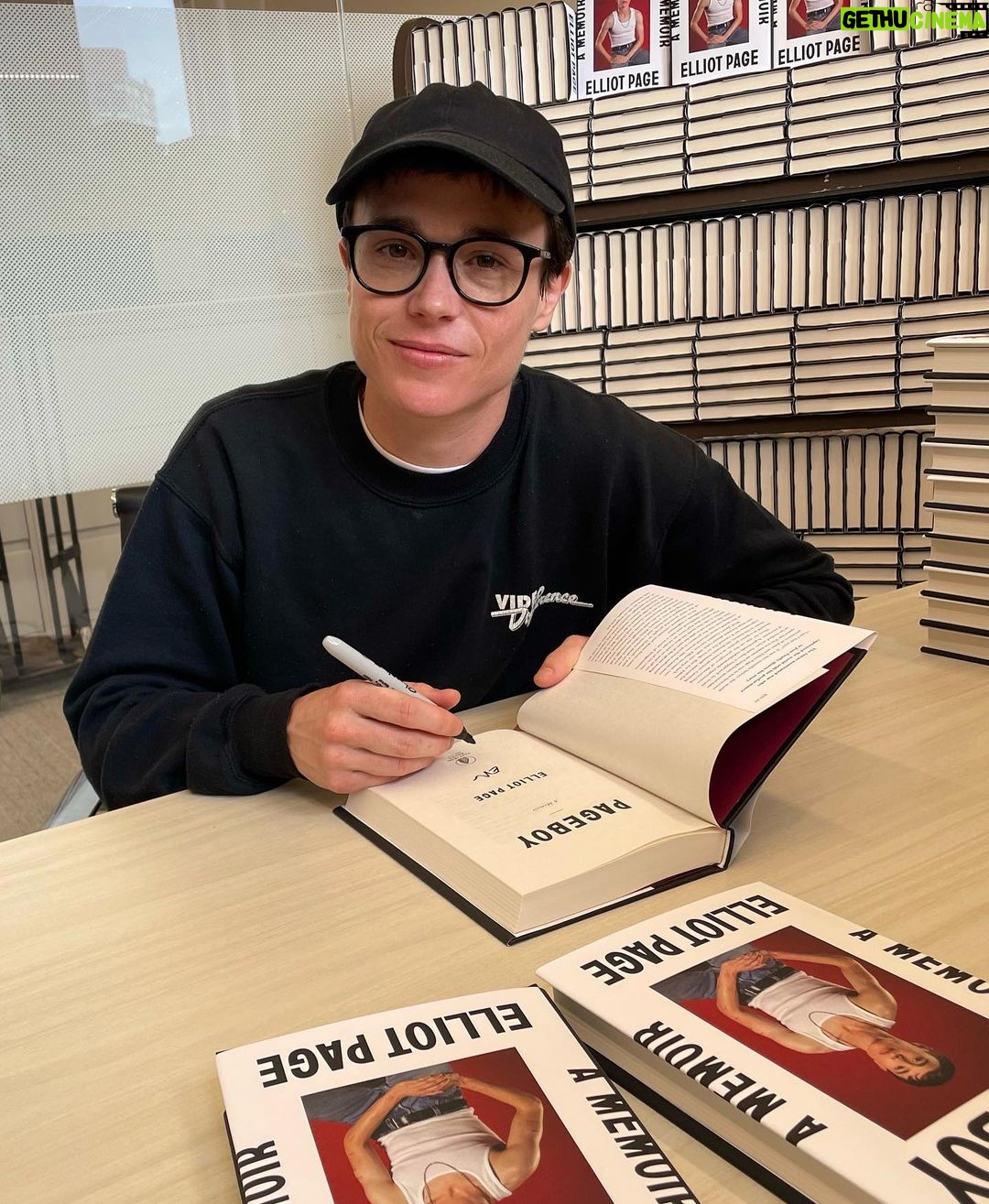 Elliot Page Instagram - Tomorrow… !! ElliotPageBook.com