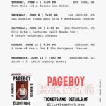 Elliot Page Instagram - I'm heading on tour with my book Pageboy! 🚙❤️📚 Swipe for the US dates. Info and tickets are on ElliotPageBook.com 🎟   A big, big thank you to our event hosts… -Town Hall with Barnes & Noble in New York City -LA Times Book Club at Montalban Theater in Los Angeles -City Arts & Lectures with Books Inc. in San Francisco -A Room of One's Own at the Barrymore Theater in Madison, WI -Sixth & I with Loyalty Bookstores in Washington, DC See you there?!?
