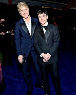 Elliot Page Instagram - thank you @gucci for having me and @hooraymae at @lacma’s Art+Film Gala. 🎬🎨
