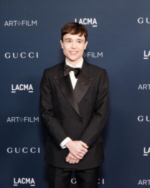Elliot Page Instagram - thank you @gucci for having me and @hooraymae at @lacma’s Art+Film Gala. 🎬🎨
