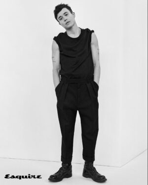 Elliot Page Instagram - Thank you for having me @esquire 

@teamid
Photographer: Ruven Afanador @ruvenafanador
Styling: Bill Mullen @billmulleninc
Hair: Thom Priano @thompriano
Grooming: Frankie Boyd @frankieboyd
Design Director: Rockwell Harwood @rw3ll
Contributing Visuals Director: James Morris @j_alexander_photo
Executive Director, Entertainment: Randi Peck @randipeck
Stylist Assistant: Julia Virkler @juliavirkler
Fashion Editor: Alfonso Fernandez Navas @alfonsofn
Fashion Associate: Rashad Minnick @rashadminnick