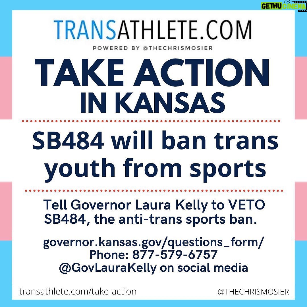 Elliot Page Instagram - Repost from @thechrismosier • Visibility alone is nothing. We need action. Here are 6 ways you can TAKE ACTION today on Trans Day of Visibility: IMPORTANT NOTES: 1. Anyone in any state can tell a governor to veto. Call national attention to the issue. 2. If you call, you will not speak directly to a governor (or even your lawmaker) - you’ll speak with an aide or leave a message. Say your name, where you’re from, the bill number & your position, & how you want them to vote. 3. Most governors do not use a public email address, opting instead for web forms. Similar to calling, be brief but add personal notes & use the same info as you would for calling. 4. If writing, you don’t need to do it every day - but you should do it TODAY. 🚨ALABAMA: Tell Governor Kay Ivey to VETO HB266 & SB184, the felony health care bans. 🚨KANSAS: Tell Governor Laura Kelly to VETO SB484, an anti-trans sports ban. 🚨KENTUCKY: Tell Governor Andy Beshear to VETO SB83, an anti-trans sports ban. 🚨MISSOURI: Tell lawmakers to vote NO on SB781 (athlete ban) & SB843 (healthcare ban). 🚨SOUTH CAROLINA: Tell lawmakers to vote NO on S531 & H4608. 🚨EVERYONE: 1. Share these action items 2. Visit transathlete.com/take-action to see the anti-trans sports & medical bills in your state & action items. 3. Donate to trans-led organizations like @transtexas @tko_alabama @intransitive.ar (link in my bio) Please celebrate #tdov by taking action today. #transweek #transdayofvisibility #twova #transathlete #letkidsplay #protecttranskids