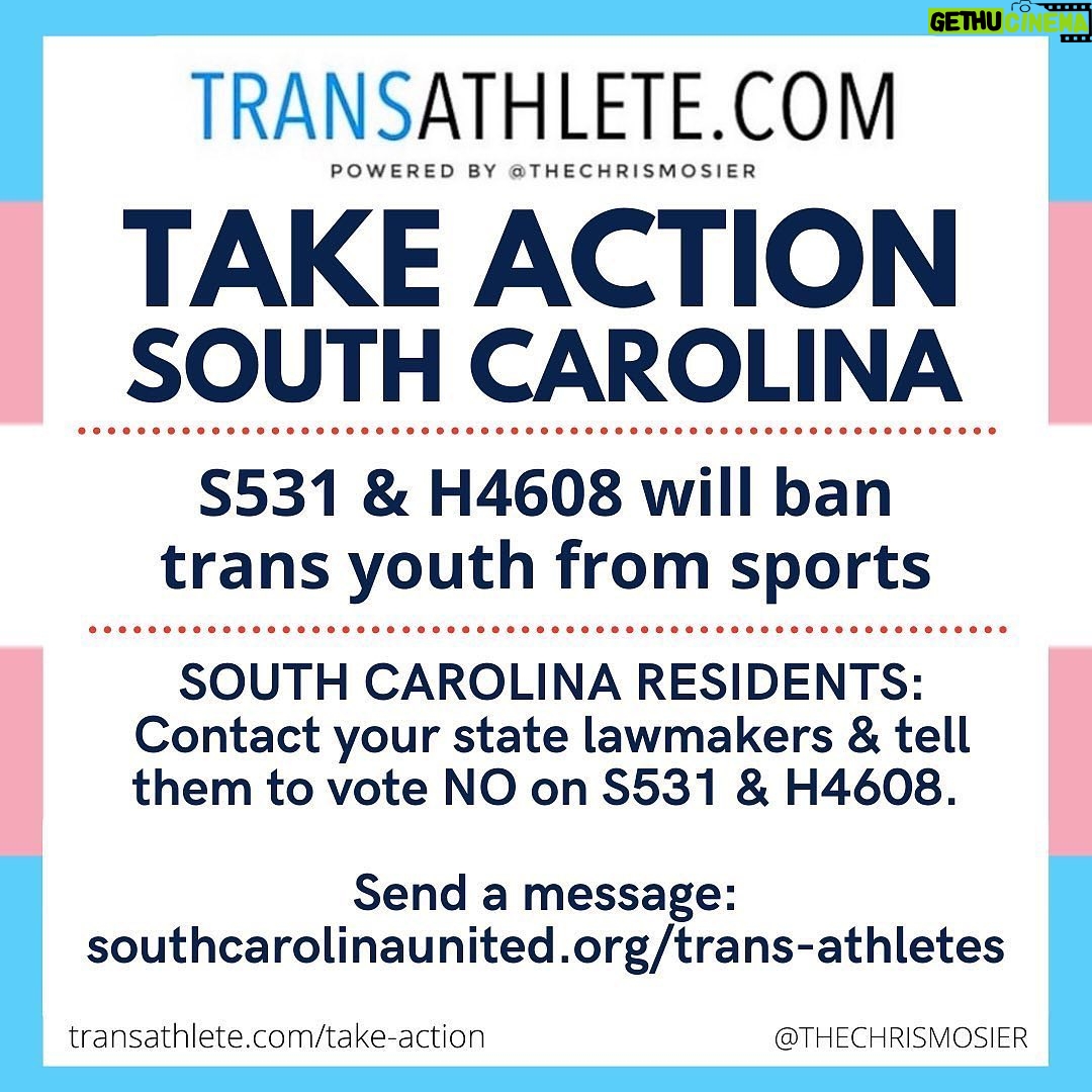 Elliot Page Instagram - Repost from @thechrismosier • Visibility alone is nothing. We need action. Here are 6 ways you can TAKE ACTION today on Trans Day of Visibility: IMPORTANT NOTES: 1. Anyone in any state can tell a governor to veto. Call national attention to the issue. 2. If you call, you will not speak directly to a governor (or even your lawmaker) - you’ll speak with an aide or leave a message. Say your name, where you’re from, the bill number & your position, & how you want them to vote. 3. Most governors do not use a public email address, opting instead for web forms. Similar to calling, be brief but add personal notes & use the same info as you would for calling. 4. If writing, you don’t need to do it every day - but you should do it TODAY. 🚨ALABAMA: Tell Governor Kay Ivey to VETO HB266 & SB184, the felony health care bans. 🚨KANSAS: Tell Governor Laura Kelly to VETO SB484, an anti-trans sports ban. 🚨KENTUCKY: Tell Governor Andy Beshear to VETO SB83, an anti-trans sports ban. 🚨MISSOURI: Tell lawmakers to vote NO on SB781 (athlete ban) & SB843 (healthcare ban). 🚨SOUTH CAROLINA: Tell lawmakers to vote NO on S531 & H4608. 🚨EVERYONE: 1. Share these action items 2. Visit transathlete.com/take-action to see the anti-trans sports & medical bills in your state & action items. 3. Donate to trans-led organizations like @transtexas @tko_alabama @intransitive.ar (link in my bio) Please celebrate #tdov by taking action today. #transweek #transdayofvisibility #twova #transathlete #letkidsplay #protecttranskids