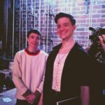 Elliot Page Instagram - @theogermaine and I backstage at The Barrymore Theater in Madison, WI. Thank you so much to Theo for moderating and @roomofonesownbooks for hosting. And to the full house in the audience, you made my first trip to Madison really special. ❤️  Oh and Mo enjoyed making his tour debut too 🐶