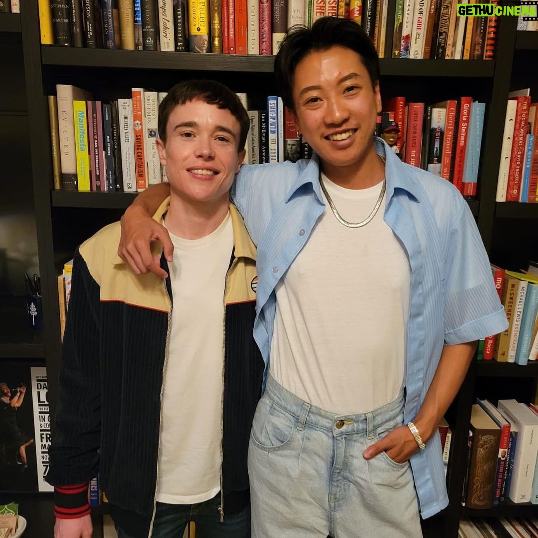 Elliot Page Instagram - SF! So appreciate all of you who sold out the Sydney Goldstein Theater and joined @jesthekid and me on Saturday night. I also want to send a big thank you and much respect to Socorro Cori Moreland and Xavier Davenport from @brotherhood_510 and #PyramidKings, who joined us onstage to discuss the important work of both Bay Area organizations. Brotherhood510, founded by Socorro Cori Moreland, is an organization hoping to fill the gap in services and community for Black trans men in the Bay Area. They support visibility and personal wellness with access to resources & education by and for Black trans-masculine people. Learn more at brotherhood510.org. Pyramid Kings, founded by Xavier Davenport, is a non-profit organization by Black and POC transmasculine people that provides mentorship and support to the community. Learn more at pyramidkings.org. Photo Credit: Jason Henry for City Arts & Lectures