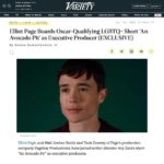 Elliot Page Instagram - The @pageboy_productions team is proud to join the award-winning short film AN AVOCADO PIT (@an.avocado.pit) as executive producers. The film is directed by @_aryzara_ and we are honored to amplify Ary’s important work and beautiful storytelling. #AnAvocadoPitShortFilm is out now! Go to the link in bio for @an.avocado.pit to watch this special film. ❤️  An Avocado Pit. For Your Consideration (Best Live Action Short Film) Synopsis: Larissa, a trans woman and Cláudio, a cis man, meet one night in the streets of Lisbon. Two people, two realities, who dance their differences away till morning light. In challenge, in surprise, in awe and in recognition. An empowering story, free from violence and filled with light and hope for the better days yet to come. Director: @_aryzara_ Production: @andreia_nu, @frederico.sc, @takeiteasyfilm Executive Producer: @pageboy_productions (Elliot Page, @mattjordansmith, @tuckydows) Distribution: @travellingdistribution Publicity: @londonflairpr Cast: @gayademedeiros, @ivocanelas #foryourconsideration