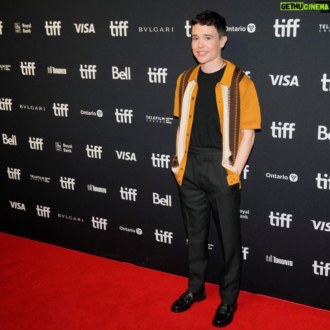 Elliot Page Instagram - Congratulations to the cast and crew of BACKSPOT for premiering at TIFF. Directed by the masterful @dw_waterson, BACKSPOT is a queer cheerleading drama with stunning performances from @kdeveryjacobs & @kudakwashe_rs It was an honor to have come on board as an executive producer with my production company @pageboy_productions… I can’t wait for you to see their phenomenal work. #TIFF