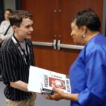 Elliot Page Instagram - Thank you to the @librarycongress and Dr. Carla Hayden for featuring Pageboy at the National Book Festival this weekend. I enjoyed being there among fellow authors and readers, and thank you to @gina_chua_nyc for such a wonderful conversation. #NatBookFest @librarycongress @politicsprose 📸: Shawn Miller/Library of Congress