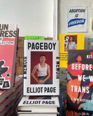 Elliot Page Instagram - Stopped by @bluestockingsnyc, the only queer/trans/sex worker-run bookstore & activist space in NYC.  🏳️‍⚧️❤️🏳️‍🌈📚

If you’re not familiar with Bluestockings Cooperative, I wanted to share some info and resources from them with you all here:

-Bluestockings is radically inclusive of all genders, cultures, expansive sexualities and identities. They were founded in 1999 and are located on the Lower East Side.

-Their Free Store offers snacks, hygiene products, and clothing for anyone who asks. There's a Wishlist on Amazon if you’re able to help donate much-needed supplies — link in story.

-They offer free opioid overdose programs and prevention training. Ask in the store to learn more.

-The bookstore carries some of my favorite books and is awesome to explore. (I left behind some signed copies of PAGEBOY on their shelves ❤️)
