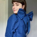 Ellise Chappell Instagram - thank you @verityanddaughters for the beautiful blouse wowee 💙💙💙