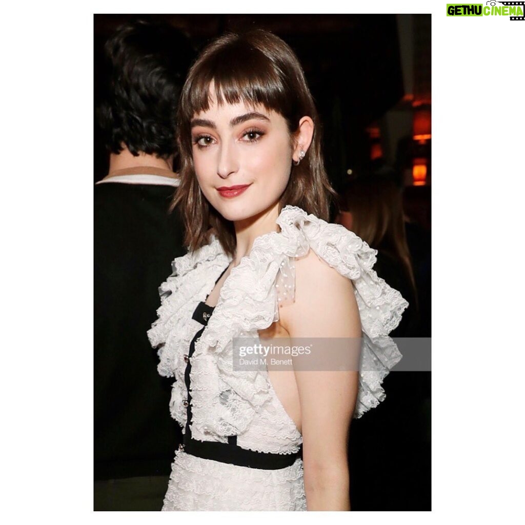 Ellise Chappell Instagram - Vanity Fair EE BAFTA Rising Star Party ✨ thank you @vanityfairlondon @bafta @ee @loopvip 🤍🤍 #eebaftas #eerisingstar • • • • • • • Tap for the dreamboats that made me look like this. They are amazing and laugh at all my jokes which is a bonus. The Standard, London