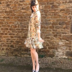 Ellise Chappell Instagram - @toryburch I am in love with this dress it makes me feel like a vintage babydoll 🤩🤩 thank you thank you thank you! X