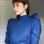Ellise Chappell Instagram - thank you @verityanddaughters for the beautiful blouse wowee 💙💙💙
