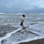 Eloísa Maturén Instagram - La felicidad absoluta del mar…aunque esté helado 🥶❄️🌊