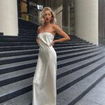 Elsa Hosk Instagram - The Ultimate silk gown🫶❤️ from the @helsastudio “Holidays in New York” collection droppin November 30th