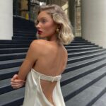 Elsa Hosk Instagram - The Ultimate silk gown🫶❤️ from the @helsastudio “Holidays in New York” collection droppin November 30th