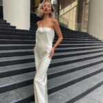 Elsa Hosk Instagram - The Ultimate silk gown🫶❤️ from the @helsastudio “Holidays in New York” collection droppin November 30th