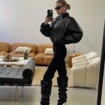 Elsa Hosk Instagram - Uploaded all my recent looks to my website 🖤 links to shop in bio