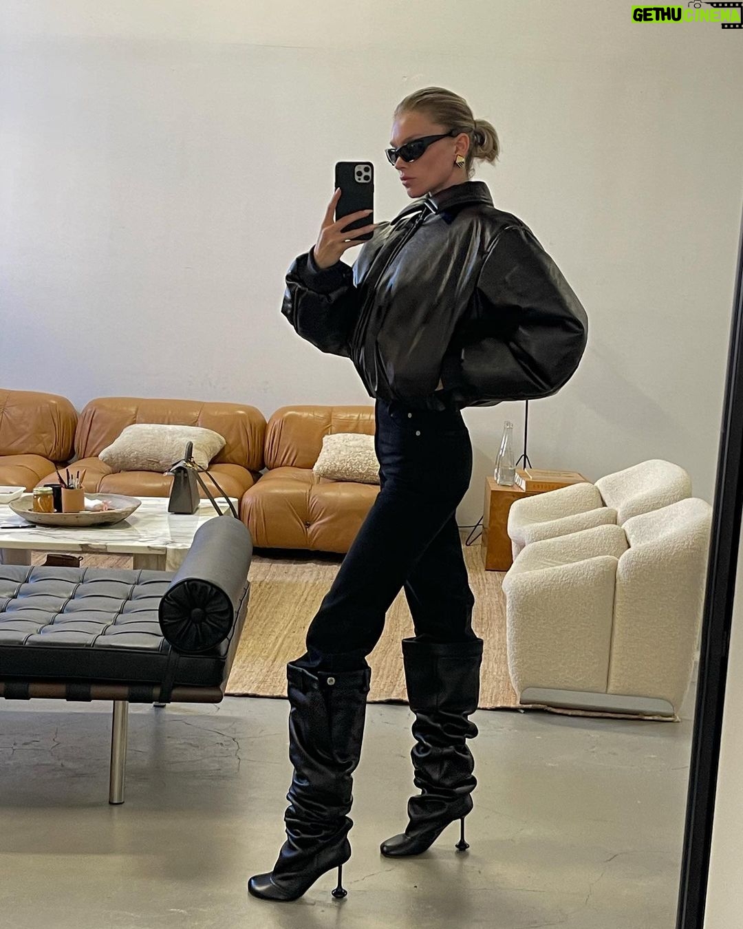 Elsa Hosk Instagram - Uploaded all my recent looks to my website 🖤 links to shop in bio