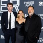 Elsa Pataky Instagram - Last night at #pokerface premiere with @russellcrowe and my lovely brother in law @liamhemsworth. Was so much fun working with them. So lucky to be able to share the screen with this legends! 😉/ anoche en la premiere de #pokerface con @russellcrowe and @liamhemsworth. Que increíble experiencia compartir pantalla con ellos. 😉. #pokerface @stanaustralia #StanOriginals 💃@michaellosordo 💎@bulgari Stylist @rachelwayman H: @bradmullinshair M: @sarahtammer Xxxx