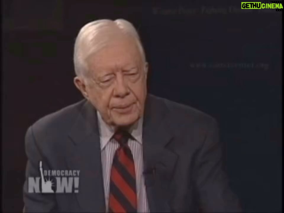 Eman El Assi Instagram - This interview was 16 years ago! And the situation is getting worse for Palestinians. Former US President Carter was interviewed in 2007 by Amy Goodman talking about the genocide happening to Palestinians. Carter is the only American president who had the courage to call out Israel for its apartheid policies, and perhaps the only US president to challenge the status quo in Palestine and the pro-Israel lobby in the US. And yet here we are in 2023 facing a continuous genocide and ethnic cleansing, apartheid and collective punishment at the hands of Israel. @palestineonaplate #gazaunderattack #gaza #freepalestine #genocide