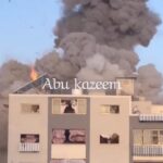 Eman El Assi Instagram – The moment a home was bombed in Gaza Strip. 

لحظة قصف منزل في قطاع غزة