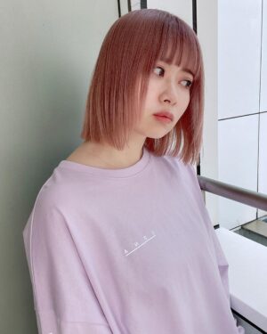 Emi Ōmatsu Instagram - 今世紀最大のイメチェン！
さくらピンク！