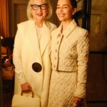 Emilia Clarke Instagram - So it turns out after a decade playing a queen I have no idea how to curtsey… 🫣WHAT A DAY! What an honour. To be stood with my magical mum in service of the cause I will spend my lifetime making sure gets seen and heard, our charity @sameyouorg all dressed head to toe in @chanelofficial !?!?! Yesterday was a good day. Even if I did keep calling it a badge. Thank you to the palace @princeandprincessofwales for making us feel like royalty ourselves. And my team for making damn sure we looked every inch as Castle ready as we were! @earlsimms2 @wendyrowe #alwaysbegoodtoyourmums #caniwearittotescos?