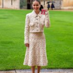 Emilia Clarke Instagram - So it turns out after a decade playing a queen I have no idea how to curtsey… 🫣WHAT A DAY! What an honour. To be stood with my magical mum in service of the cause I will spend my lifetime making sure gets seen and heard, our charity @sameyouorg all dressed head to toe in @chanelofficial !?!?! Yesterday was a good day. Even if I did keep calling it a badge. Thank you to the palace @princeandprincessofwales for making us feel like royalty ourselves. And my team for making damn sure we looked every inch as Castle ready as we were! @earlsimms2 @wendyrowe #alwaysbegoodtoyourmums #caniwearittotescos?