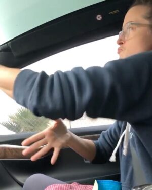 Emily Baldoni Instagram - Always secretly filmed. I guess it’s what I signed up for. AND, I’ll take this opportunity to recommend to everyone to begin and end your day with this. It’s what saves me on most days. Do it with your kids! Shake off what doesn’t serve you, draw in what does 😘💃🏻 

Repost from @justinbaldoni
•
The world would be a whole lot brighter if only everyone would turn on #Moana and dance like @emilybaldoni does when she doesn’t know her husband is secretly filming her. 

“Just shake off the things that you don’t like anymore and bring in the things that you do like” 

#parenting #momlife 
#thatstankfacetho #dontworryiwasntlookingatthephone