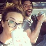 Emily Baldoni Instagram - Meant to post our beautiful wedding trailer earlier today together with a proclamation of my love, but for now #reallife , two exhausted parents chugging coffee on our way to our escape for the night so we have energy to celebrate 🥳⁣🤪 ⁣ H A P P Y S E V E N babe!!!!!!! ⁣ ⁣ Tip: you can watch the trailer @justinbaldoni 😘