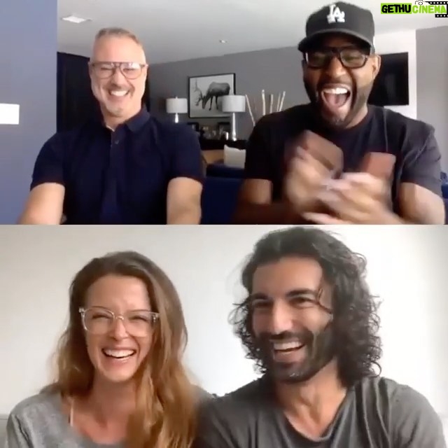 Emily Baldoni Instagram - Look who snuck her way into the #ManEnough world! Thank you for having me @justinbaldoni 😘 The first ever #ManEnough (couples edition) w/ our new BFF’s @karamo & @theianjordan drops tomorrow Monday on @manenough.tv SOO much good and relevant stuff in this one!! 