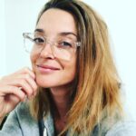 Emily Baldoni Instagram - When your daughter draws a portrait of you and it looks like this, you go and chop your hair off and try to smile. Maiya and I named this piece “#2020 mood”. Also #VOTE VOTE VOTE TODAY!!!