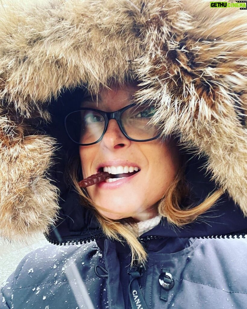 Emily Baldoni Instagram - The things I’m made up of. ⁣ Snowstorms and Swedish candy ❄️🍬 ⁣ ⁣ #HomeHome #Elsa