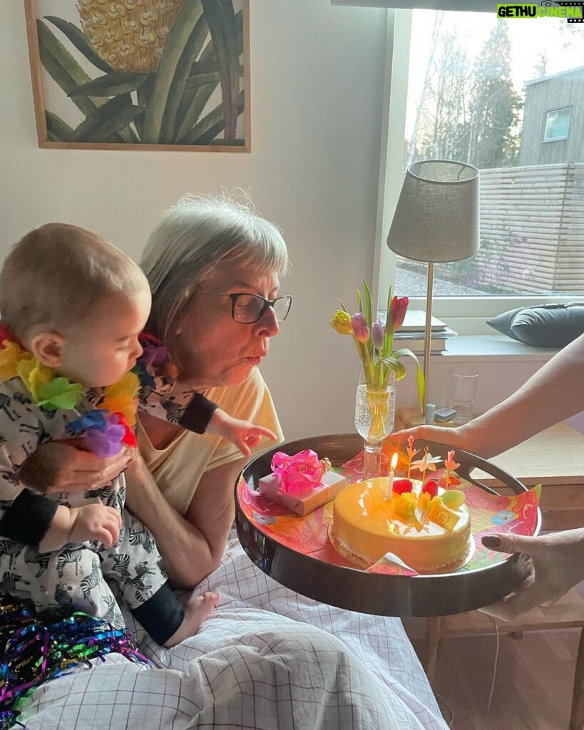 Emily Baldoni Instagram - My sweet mamma turned 70 yesterday! She’s the most wonderful mormor to Maiya, Maxwell and Malou, and we’re all so damn lucky to have her. Vi älskar dig mamsen!! Grattis! ♥️